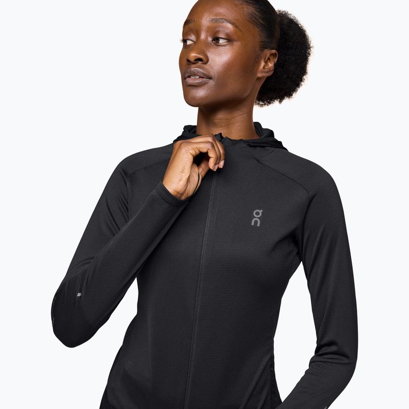 Hanorac de alergare pentru femei On Climate Zip Hoodie black 5