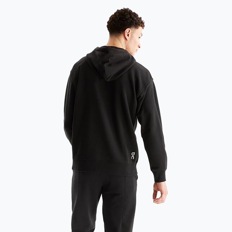 Bluză pentru bărbați On Running Club Hoodie black 2