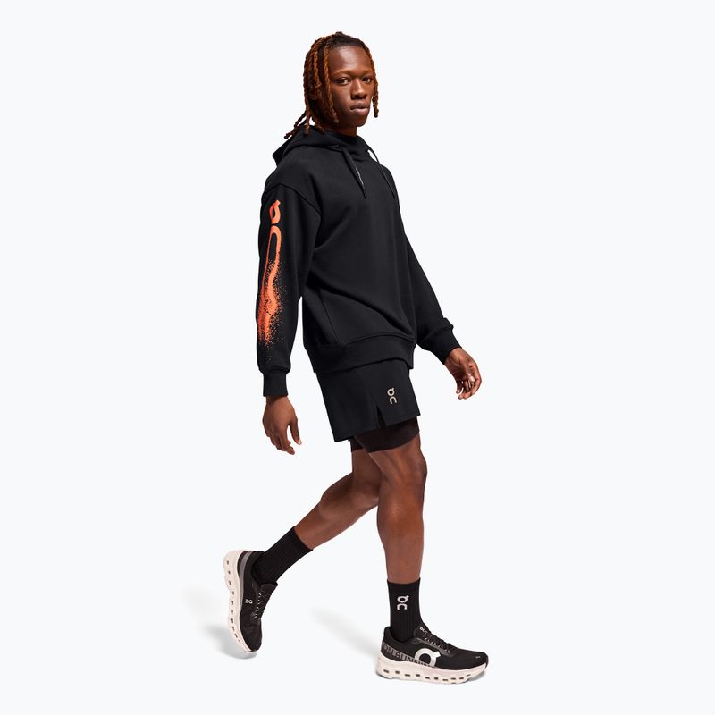 Hanorac de alergare pentru bărbați On Club Hoodie Cloud black 4