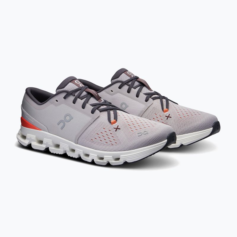Încălțăminte de alergare pentru bărbați On Cloud X 4 silver/flame 9