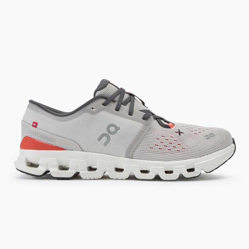 Încălțăminte de alergare pentru bărbați On Cloud X 4 silver/flame 2