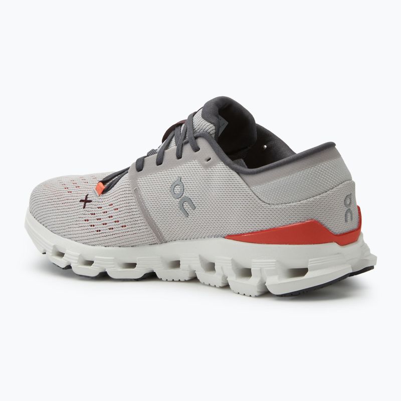 Încălțăminte de alergare pentru bărbați On Cloud X 4 silver/flame 3