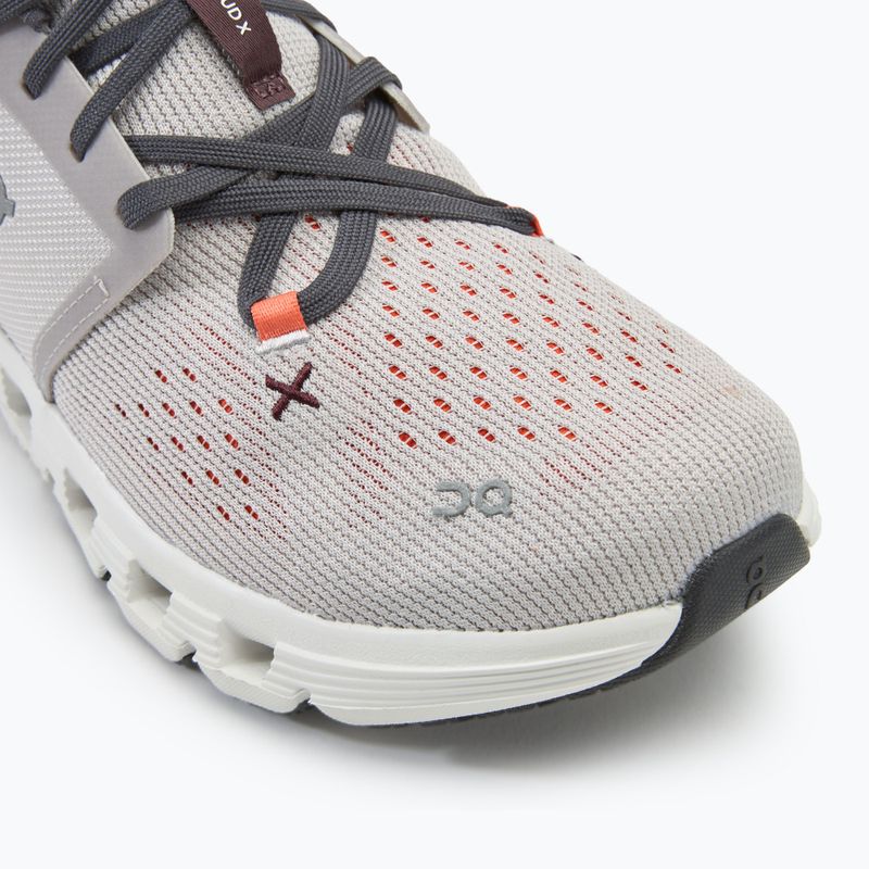 Încălțăminte de alergare pentru bărbați On Cloud X 4 silver/flame 7