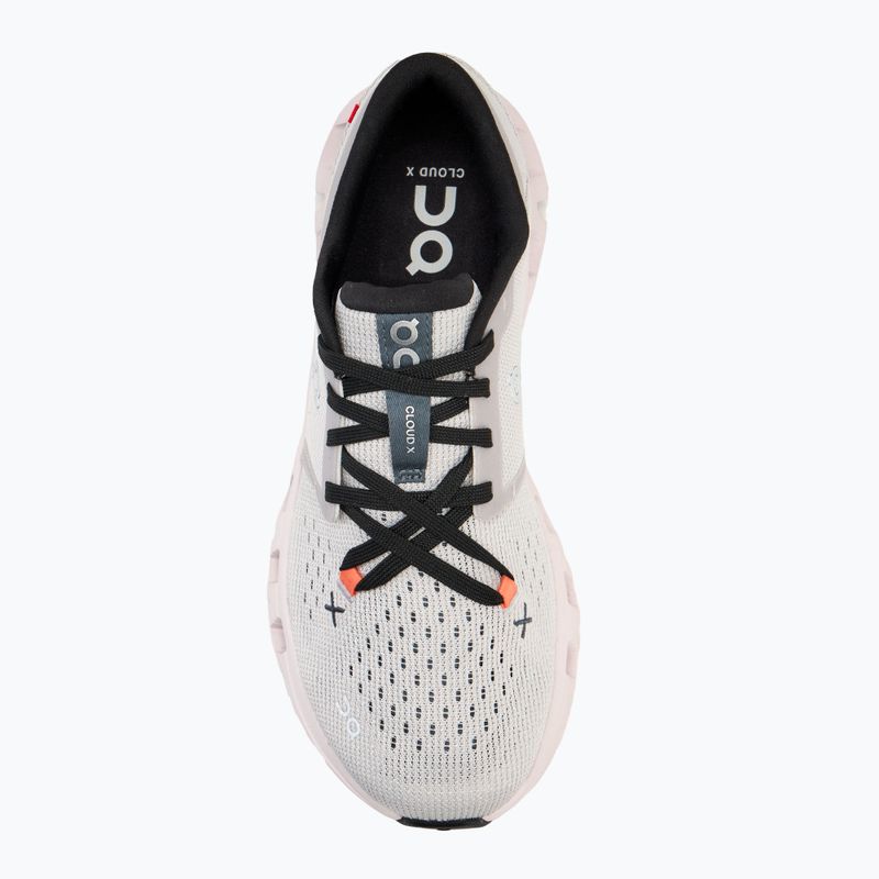 Adidași de antrenament pentru femei On Cloud X 4 silver/flame 5