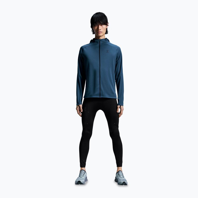 Bluză de alergare pentru bărbați  On Climate Zip Hoodie blue 2