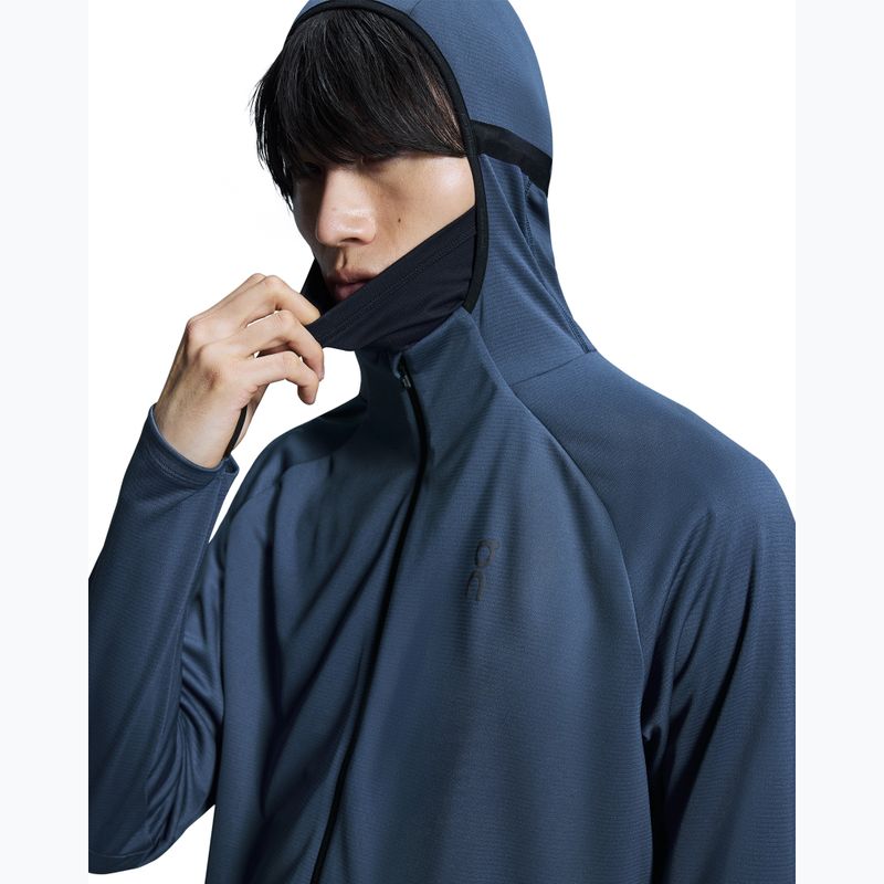 Bluză de alergare pentru bărbați  On Climate Zip Hoodie blue 6