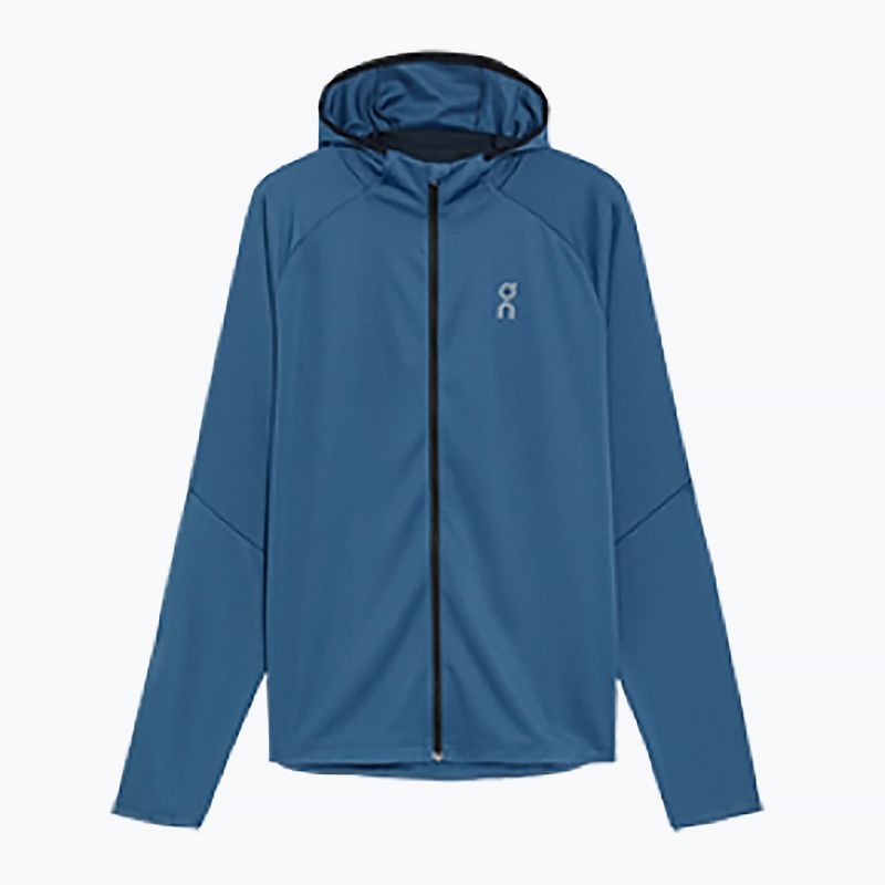 Bluză de alergare pentru bărbați  On Climate Zip Hoodie blue 8