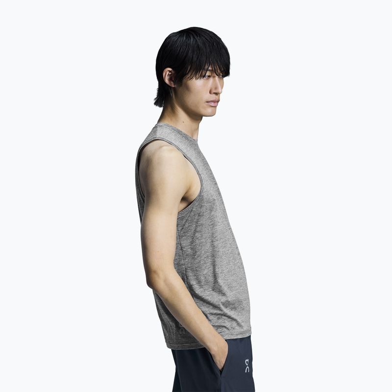 Tank top de alergare pentru bărbați On Core Tank heather grey 4