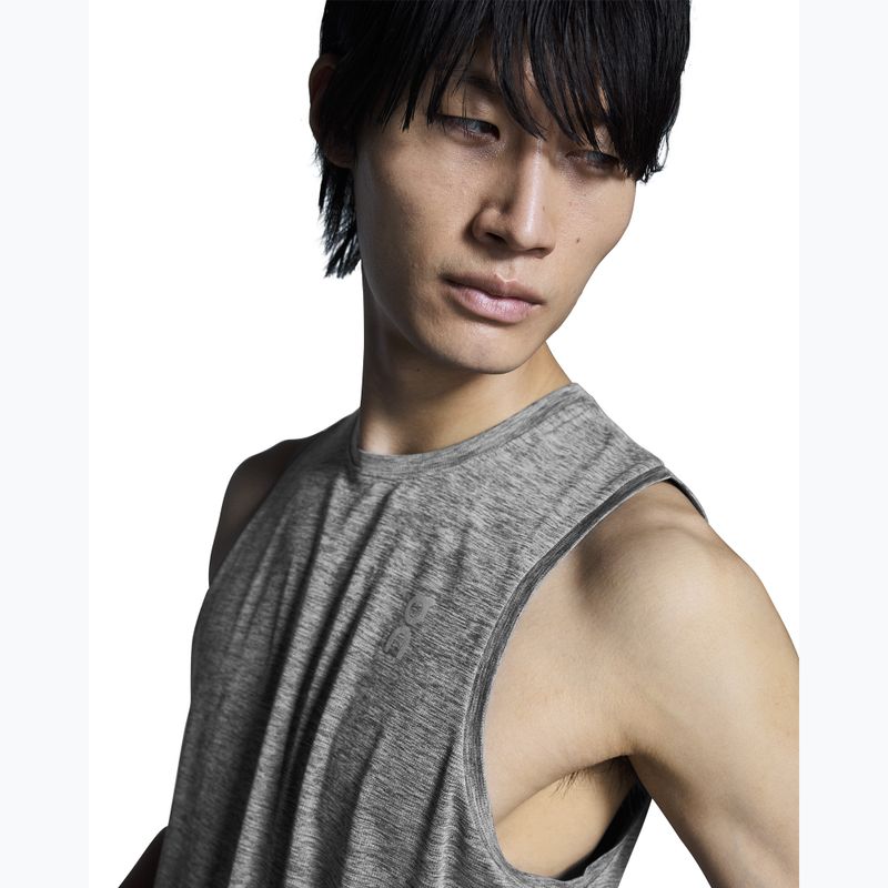 Tank top de alergare pentru bărbați On Core Tank heather grey 5