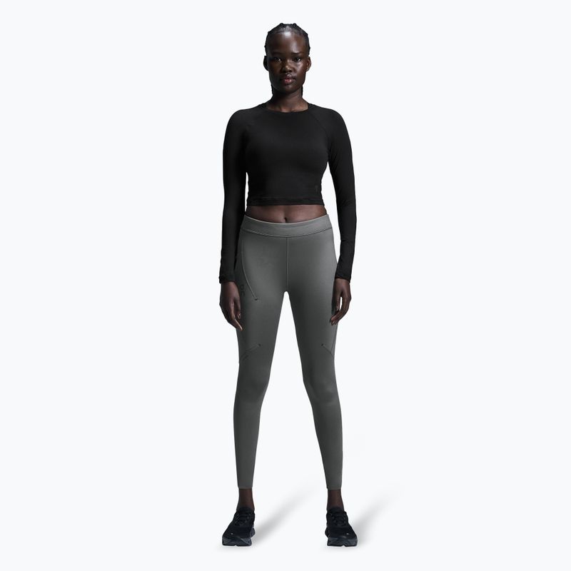 Top de alergare pentru femei On Running Movement Long-T Crop black 2
