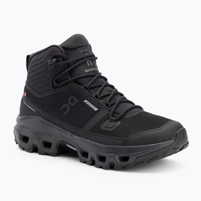 Încălțăminte pentru bărbați On Cloudrock Mid Waterproof black/black
