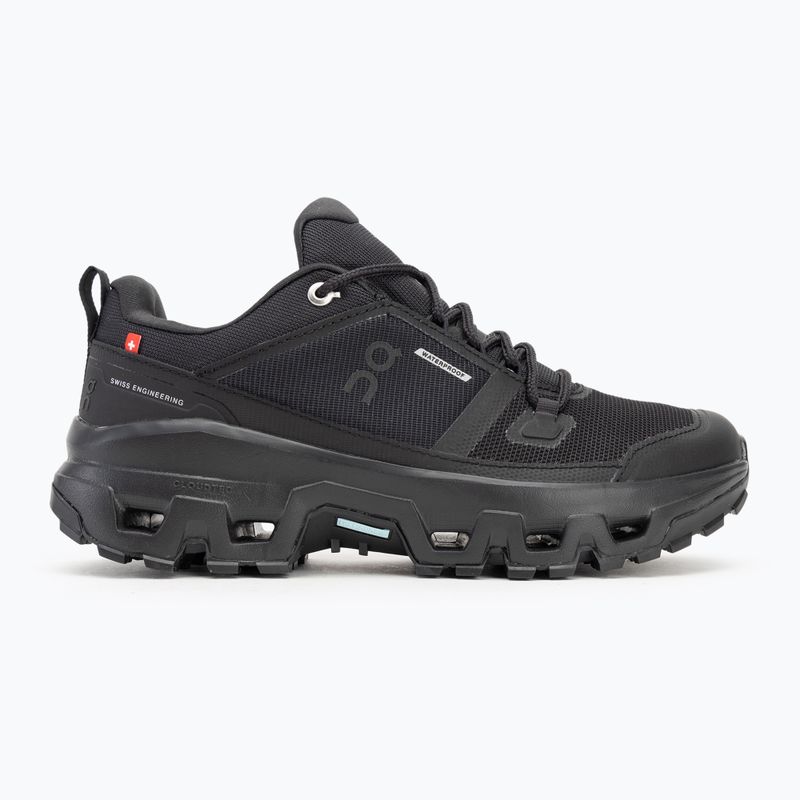 Încălțăminte pentru femei On Running Cloudrock Low Waterproof black/black 2