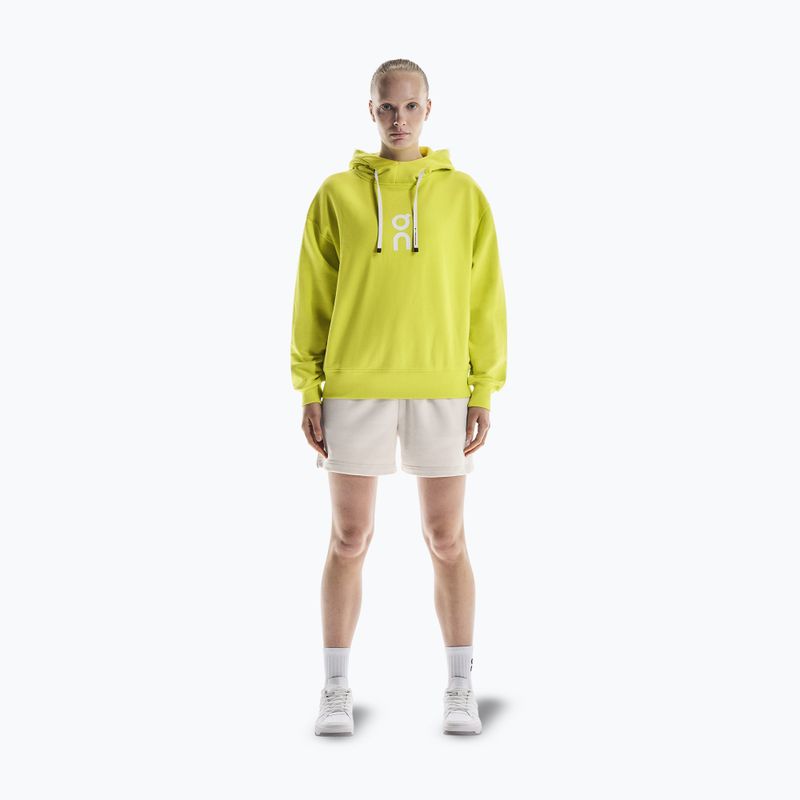 Bluză pentru femei On Running Club Hoodie lime 2