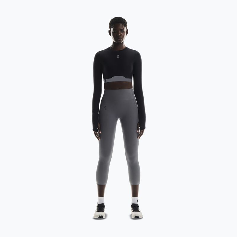 Longsleeve de antrenament pentru femei On Train Crop black 2