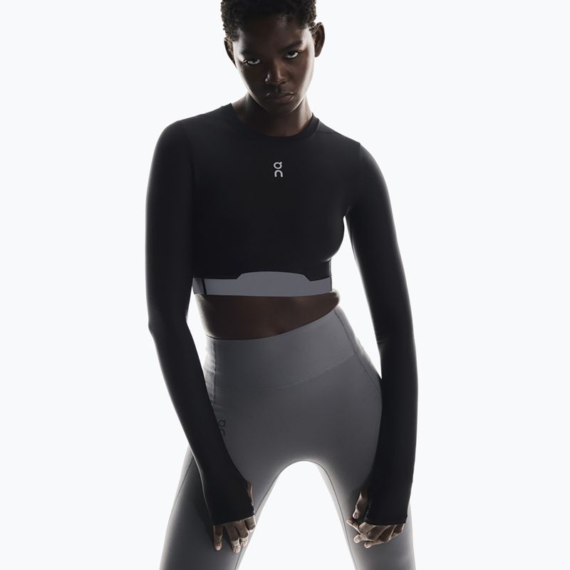 Longsleeve de antrenament pentru femei On Train Crop black 4