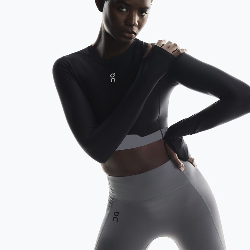 Longsleeve de antrenament pentru femei On Train Crop black 6