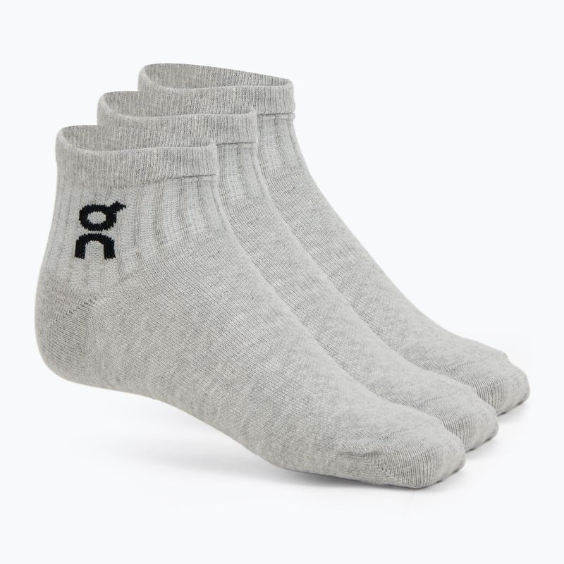 Șosete On Running Logo Sock Mid 3 pary heather gray
