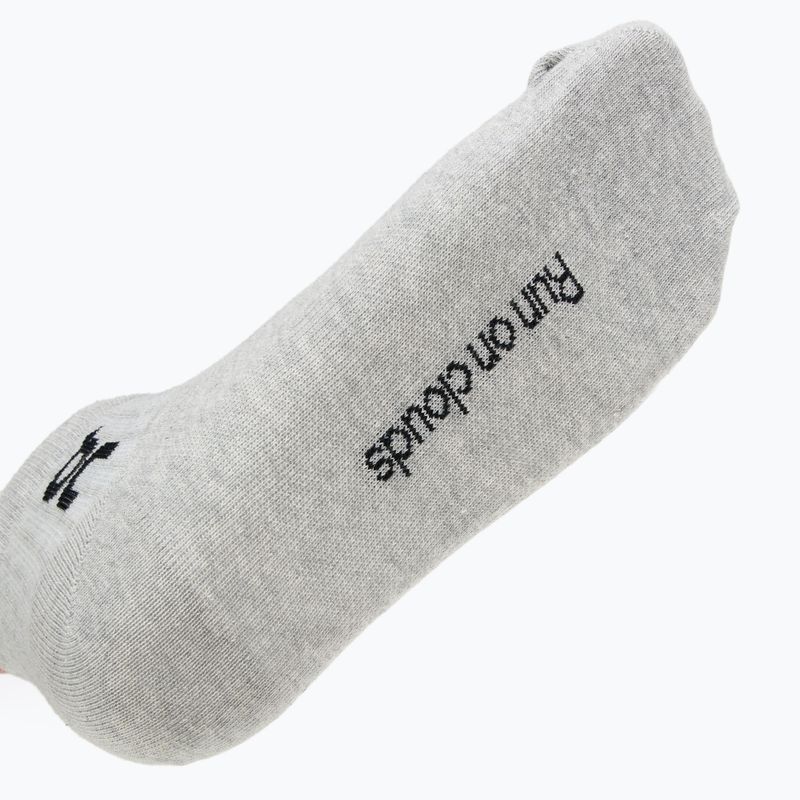 Șosete On Running Logo Sock Mid 3 pary heather gray 3