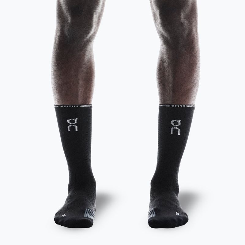 Șosete On Performance Run High black/eclipse 3