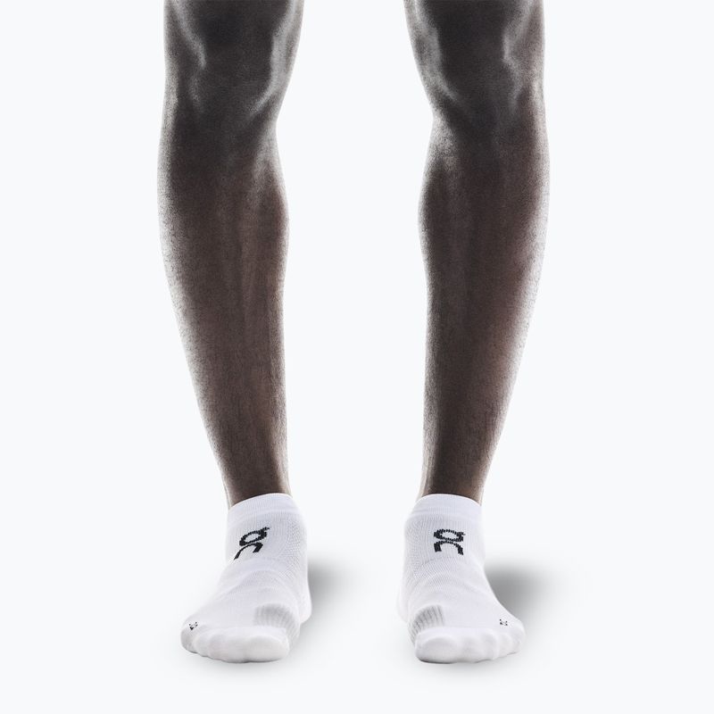 Șosete On Performance Run Low white/glacier 4