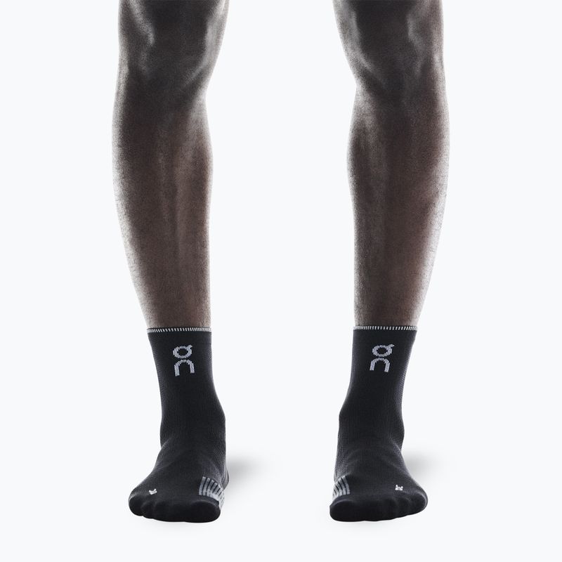 Șosete On Performance Run Mid black/eclipse 4