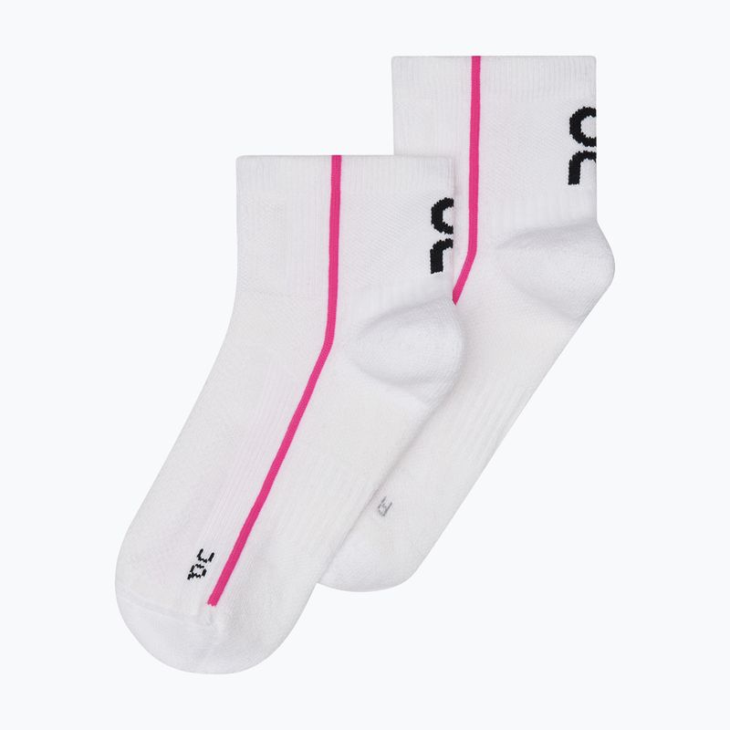 Șosete On Running Court Mid white/pink
