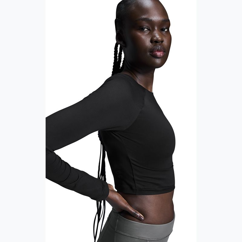 Bluză de antrenament cu mânecă lungă pentru femei On Studio Long-T Crop black 5