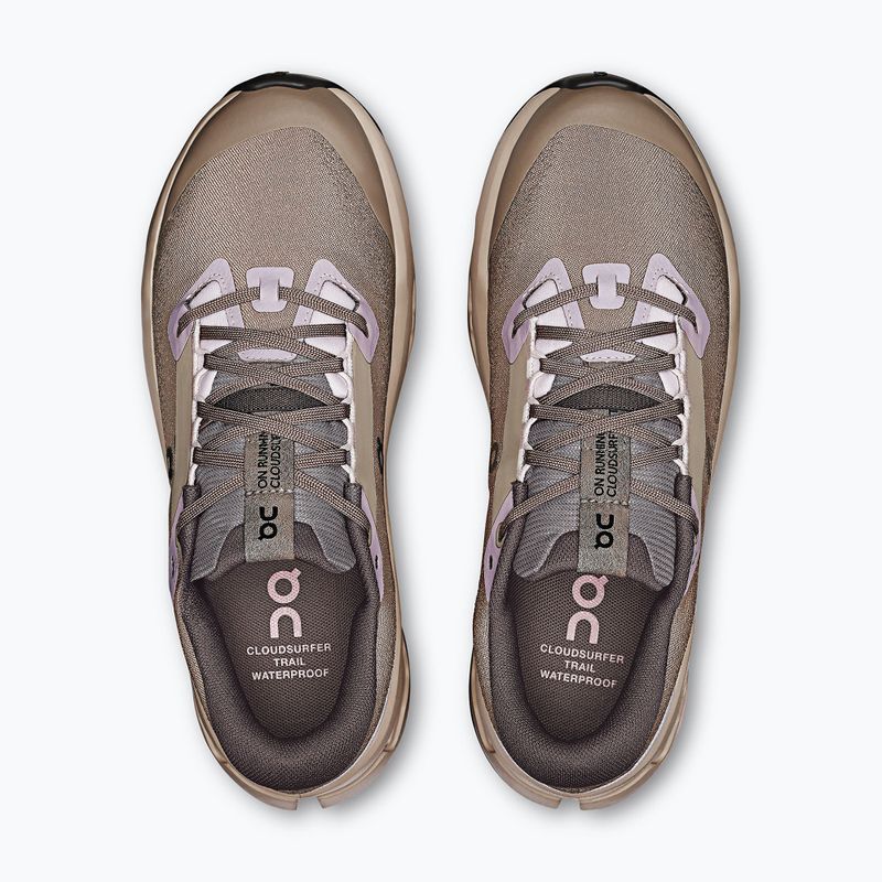 Pantofi de alergare damă On Cloudsurfer Trail 2 Waterproof cinder/desert 13