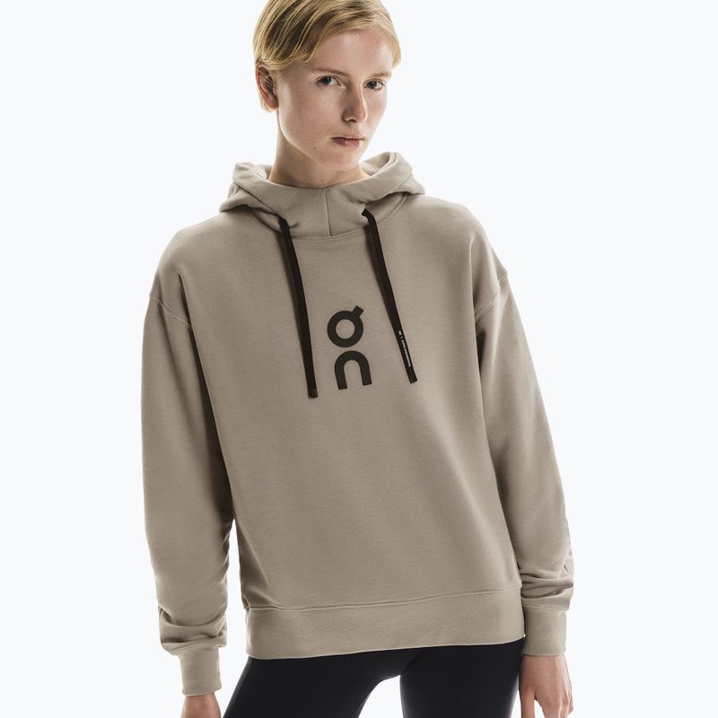 Hanorac damă On Running Club Hoodie desert 4
