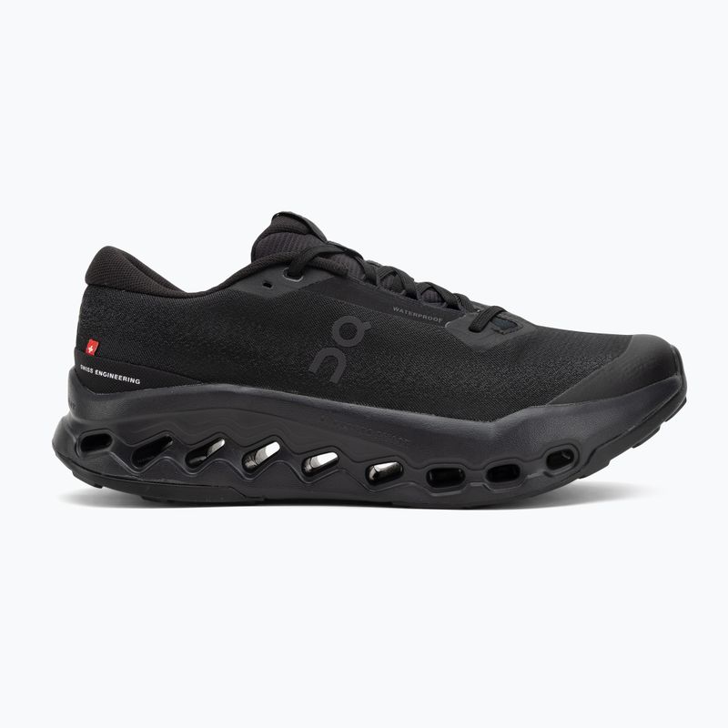 Pantofi de alergare bărbați On Cloudsurfer Trail 2 Waterproof negru/negru 2