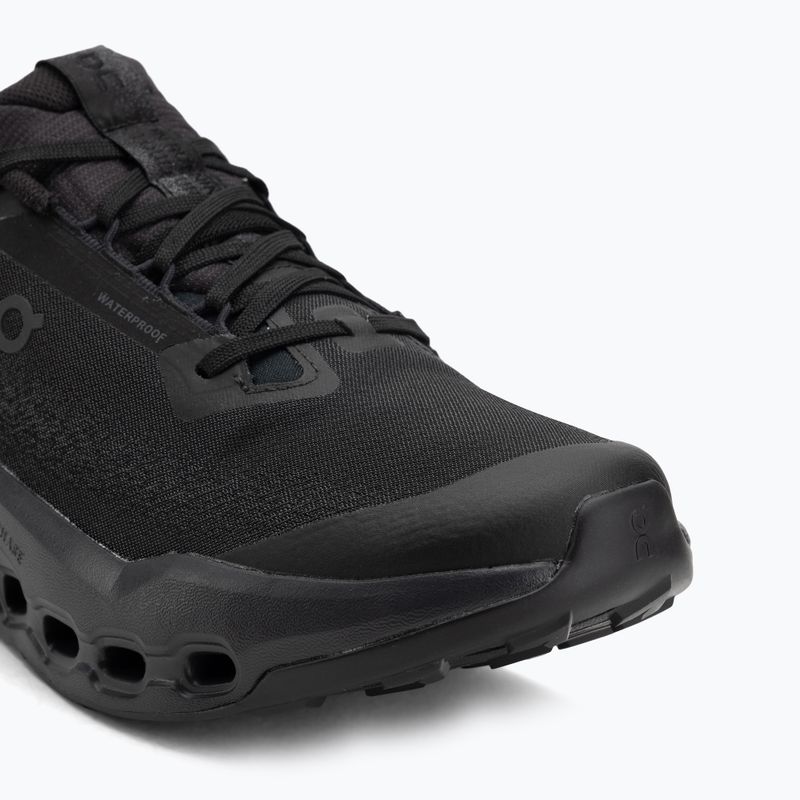 Pantofi de alergare bărbați On Cloudsurfer Trail 2 Waterproof negru/negru 7