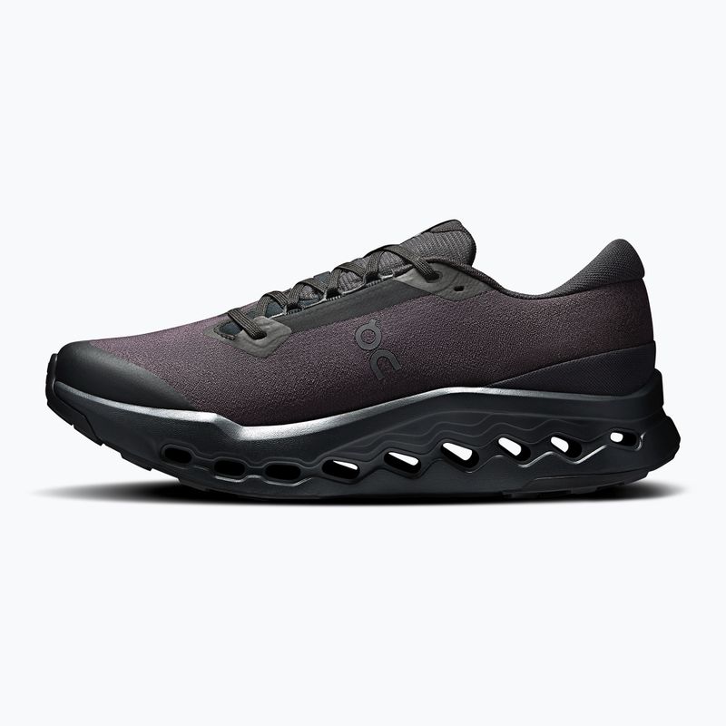 Pantofi de alergare bărbați On Cloudsurfer Trail 2 Waterproof negru/negru 9