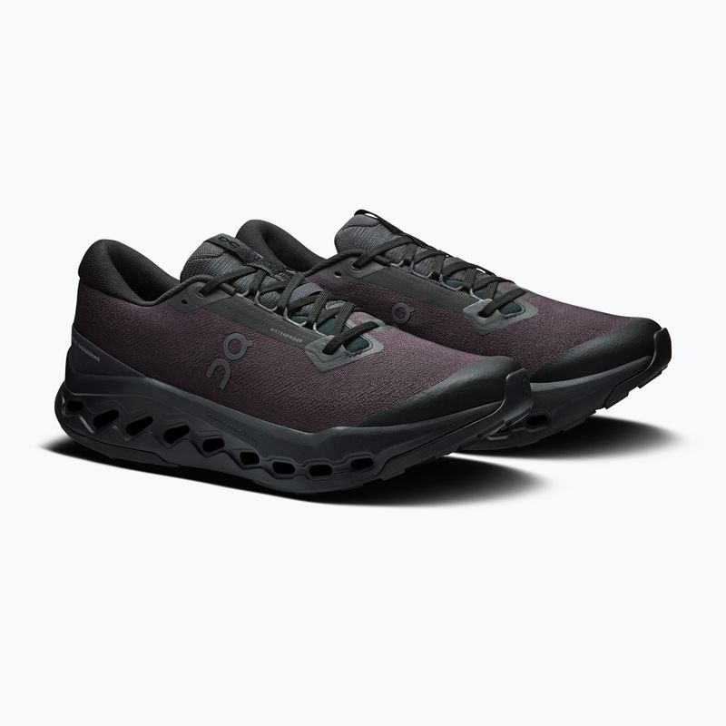 Pantofi de alergare bărbați On Cloudsurfer Trail 2 Waterproof negru/negru 10