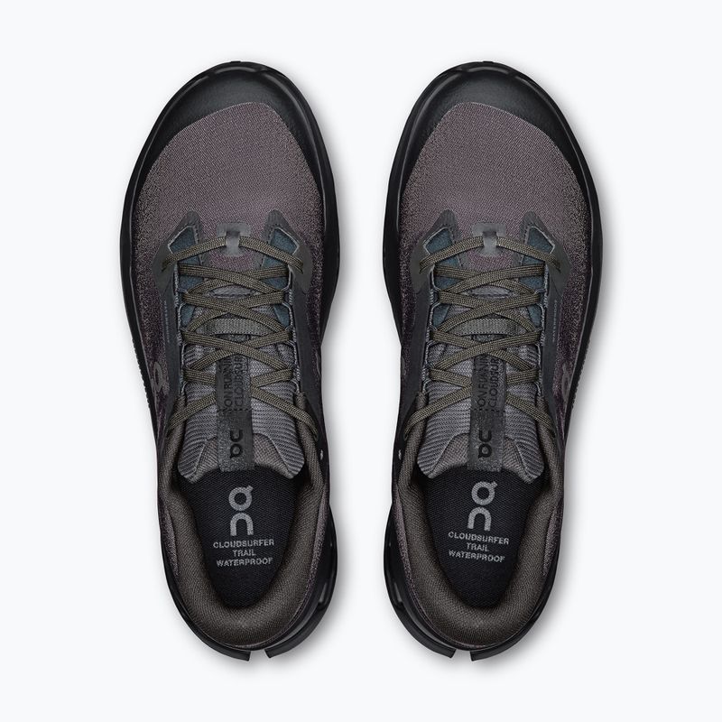 Pantofi de alergare bărbați On Cloudsurfer Trail 2 Waterproof negru/negru 13