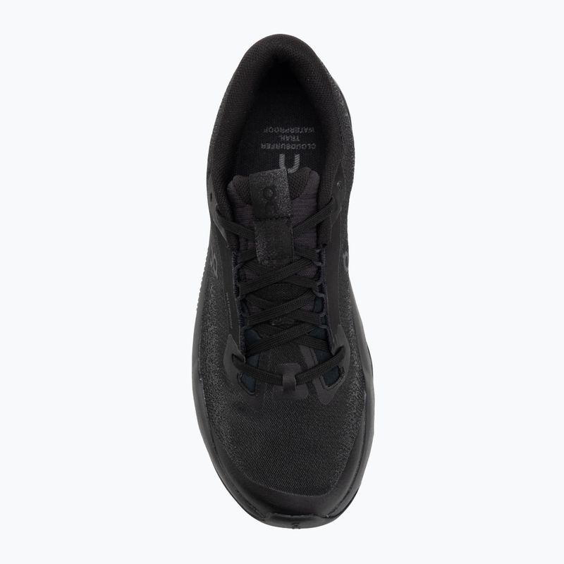 Pantofi de alergare damă On Cloudsurfer Trail 2 Waterproof negru/negru 5