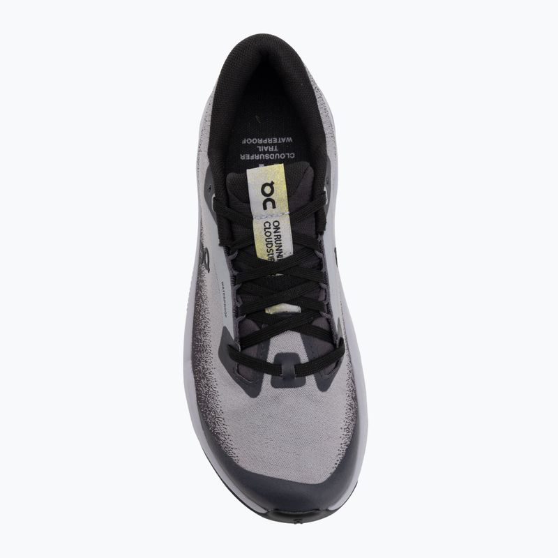 Pantofi de alergare damă On Cloudsurfer Trail 2 Waterproof negru/lila 5