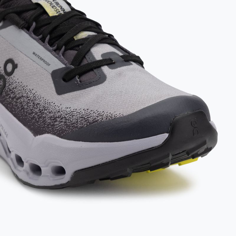 Pantofi de alergare damă On Cloudsurfer Trail 2 Waterproof negru/lila 7