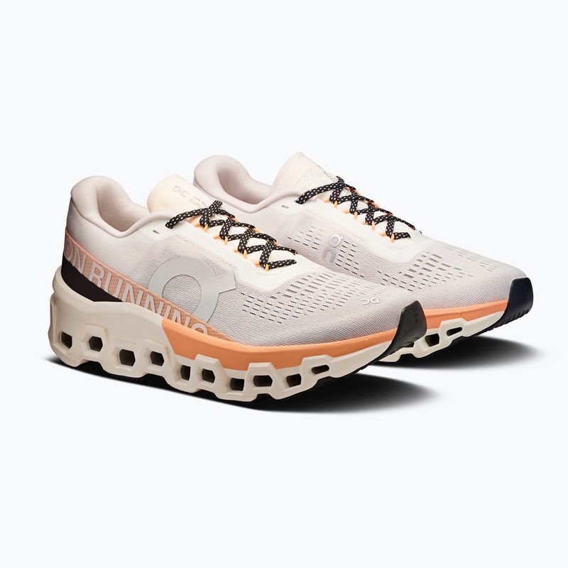 Încălțăminte de alergare pentru femei On Cloudmonster 2 ivory/tangerine 3