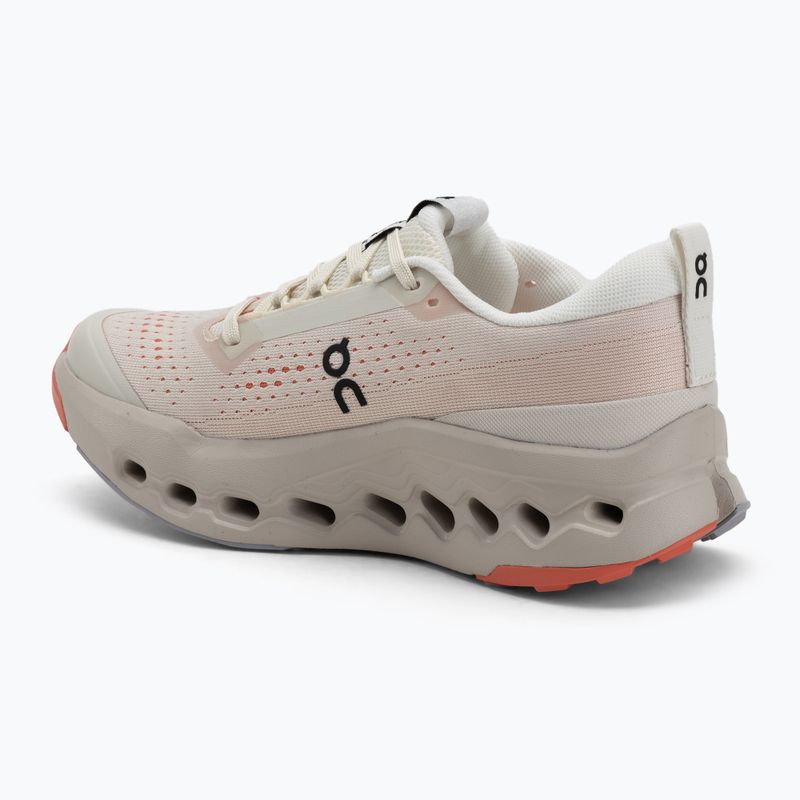 Pantofi de alergare damă On Cloudsurfer Trail 2 ivory/salmon 3