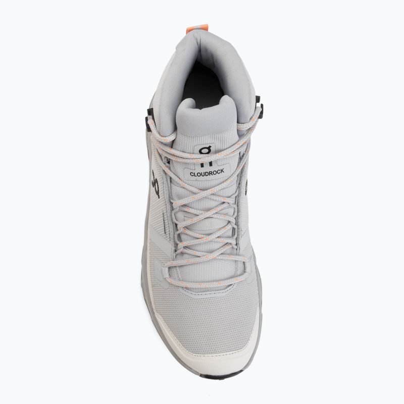 Încălțăminte de drumeție pentru femei On Cloudrock Mid Waterproof glacier/alloy 5