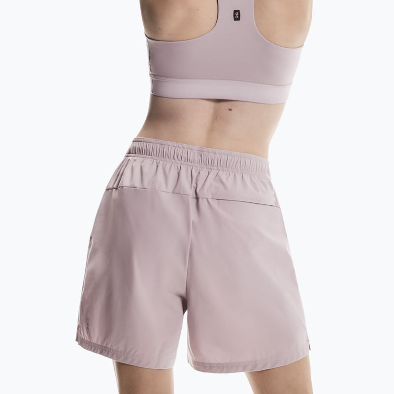 Pantaloni scurți de alergare pentru femei On 5" Core heron 4