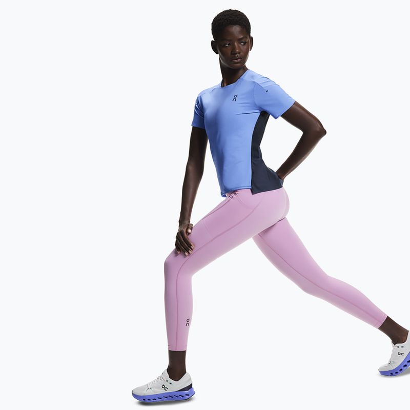 Colanți de alergare pentru femei On Performance Tights 7/8 cherry blossom 4