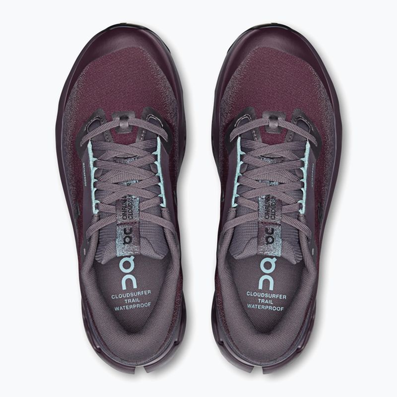 Încălțăminte de alergare pentru femei On Cloudsurfer Trail 2 Waterproof urchin/pebble 6