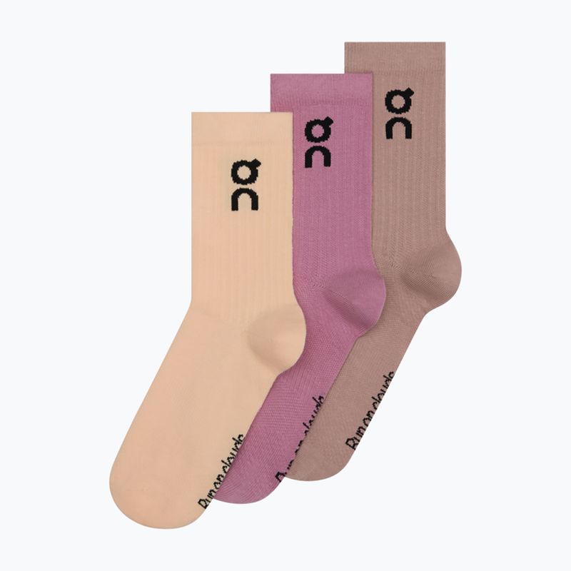 Șosete On Logo High 3 pack sherbet/rhodonite