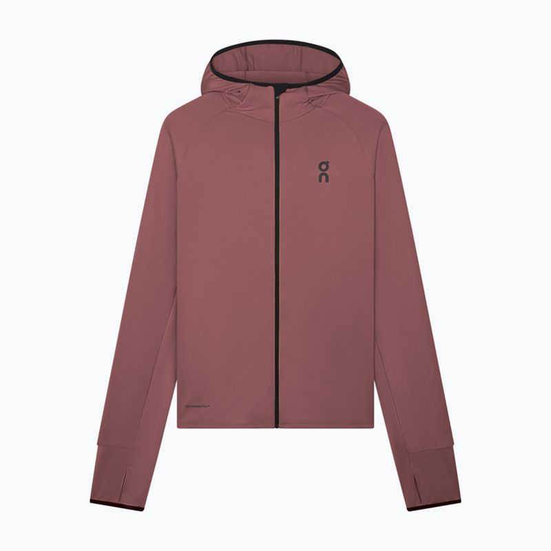 Bluză de alergare pentru bărbați On Climate Zip Hoodie barberry