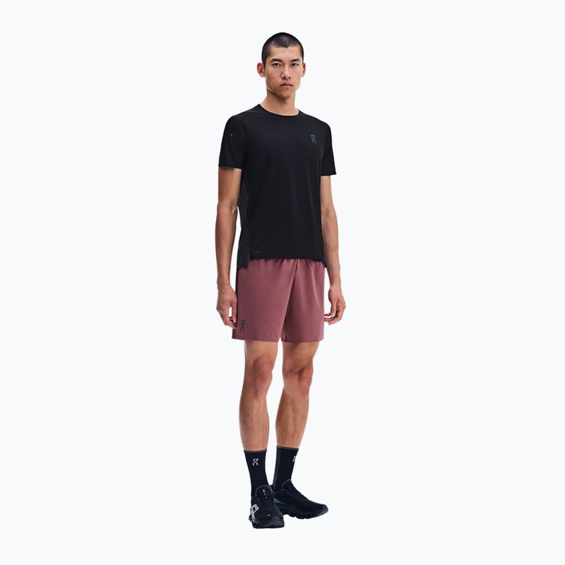 Pantaloni scurți de alergare pentru bărbați On 5" Performance barberry 2