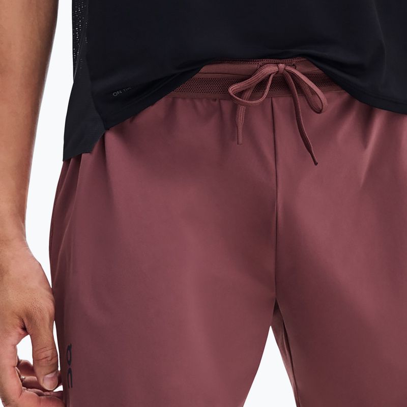 Pantaloni scurți de alergare pentru bărbați On 5" Performance barberry 5
