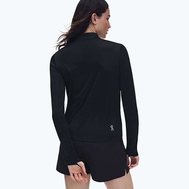Bluză pentru femei de alergare On Core 1/4 Zip black 5