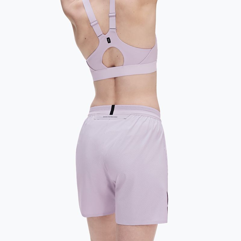Pantaloni scurți de alergare pentru femei On 5" Performance foxglove 5