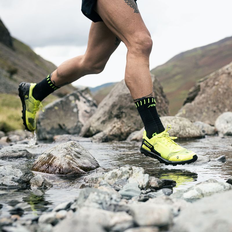 Încălțăminte de alergare pentru bărbați SCOTT Supertrac Speed RC black/safety yellow 10